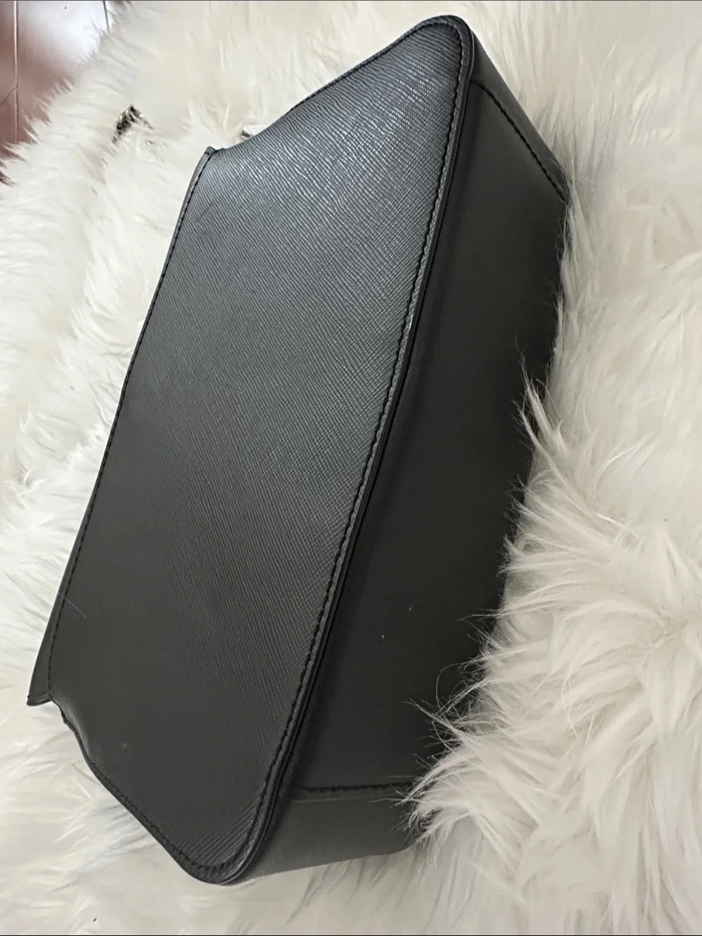 Tory Burch Black Leather Crossbody with Gold-Tone Logo